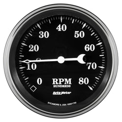 AUTOMETER 1790 3-3/8 Tachometer 8000 RPM Old Tyme In-Dash