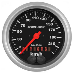 AUTOMETER 3982-M Speedometer 3-3/8in 225KM/H Sport-Comp