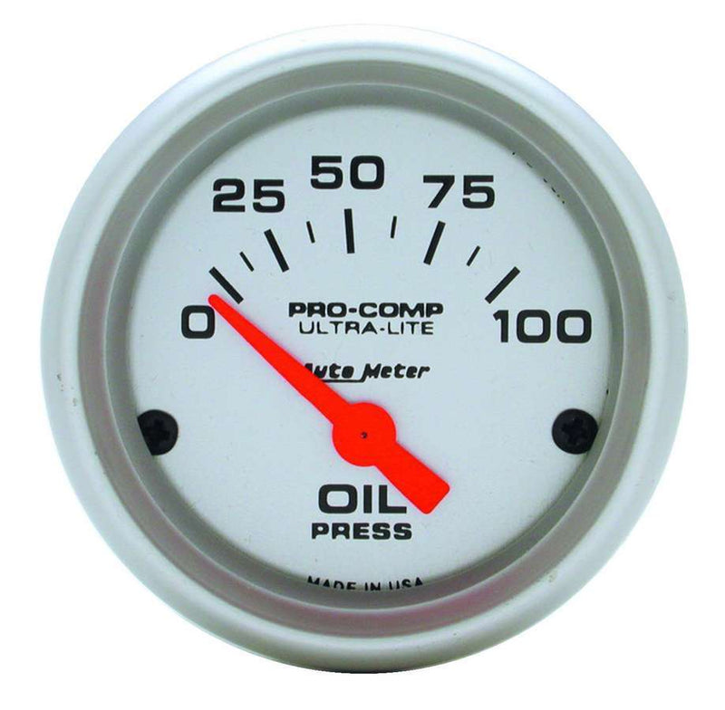 AUTOMETER 4327 2-1/16in U/L Oil Pressure Gauge 0-100psi