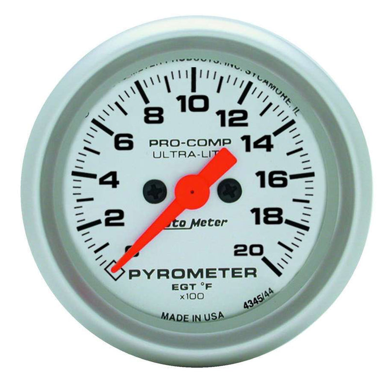 AUTOMETER 4345 2-1/16in U/L 2000 Degree Pyrometer