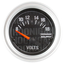 AUTOMETER 4391-09000 2-1/16in  Voltmeter Gauge Hoonigan Series