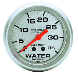 AUTOMETER 4407 Water Pressure 0-35 PSI Mech.