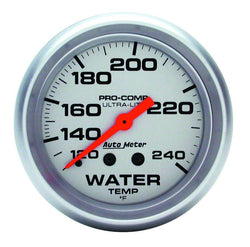 AUTOMETER 4433 2-5/8 Ultra-Lite Water Temp 120-240 F.Mech 12FT