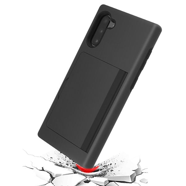 MyBat Poket Hybrid Protector Cover for SAMSUNG Galaxy Note 10 (6.3) - Black / Black