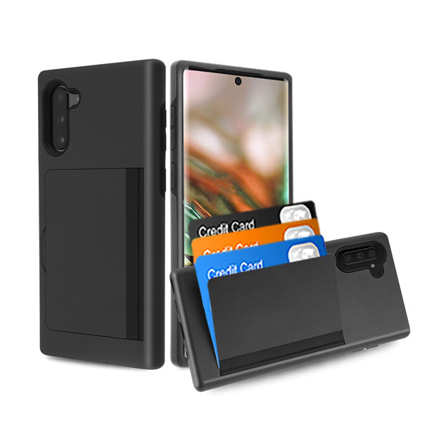 MyBat Poket Hybrid Protector Cover for SAMSUNG Galaxy Note 10 (6.3) - Black / Black