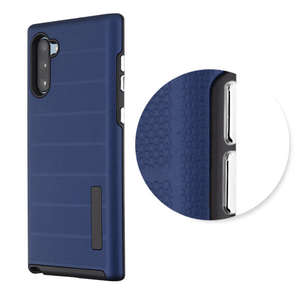 MyBat Fusion Protector Cover for Samsung Galaxy Note 10 6.3 - Ink Blue Dots Textured Black