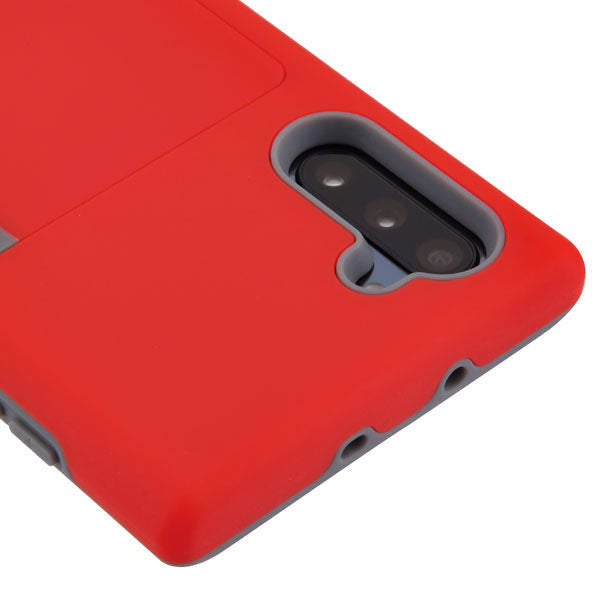 MyBat Poket Hybrid Protector Cover (with Back Film) for SAMSUNG Galaxy Note 10 (6.3) - Red / Gray