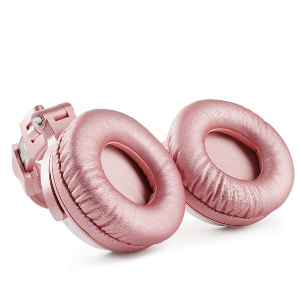 OneOdio Pro 10 Adapter-Free Closed Back Over-Ear DJ Stereo Monitor Headphones, Pink