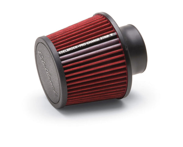 EDELBROCK 43651 Pro-Flo Air Filter Cone 6.70 Tall Red/Chrome