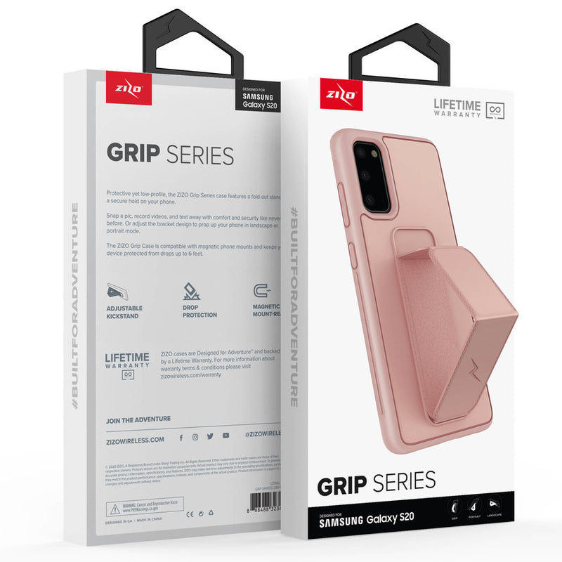 ZIZO GRIP Series Galaxy S20 Case - Coral Pink