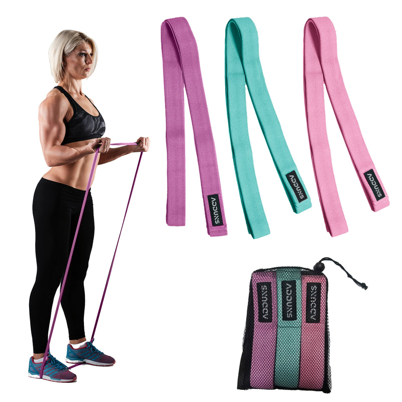 Adduns Long Resistance Bands for Working Out, Pull Up Bands, Set of 3