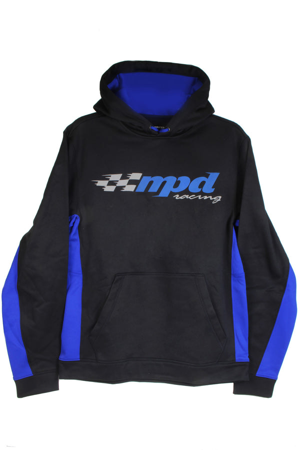MPD Racing MPD90300L MPD Sport-Tek Black/Blue Sweatshirt Large