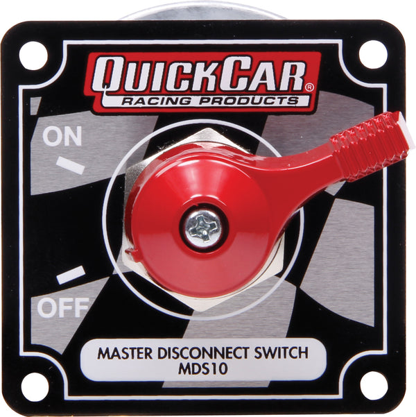 QUICKCAR RACING PRODUCTS 55-008 Master Disconnect High Amp 4 Post Flag Plate