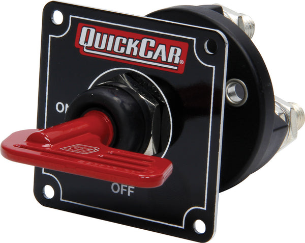QUICKCAR RACING PRODUCTS 55-030 Master Disconnect Black w/Removable Red Key