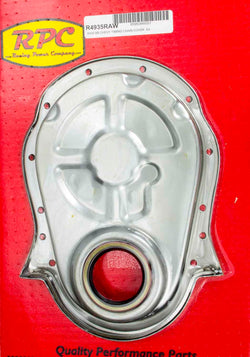 Racing Power Company R4935RAW BBC Steel Timing Chain Cover Unplated