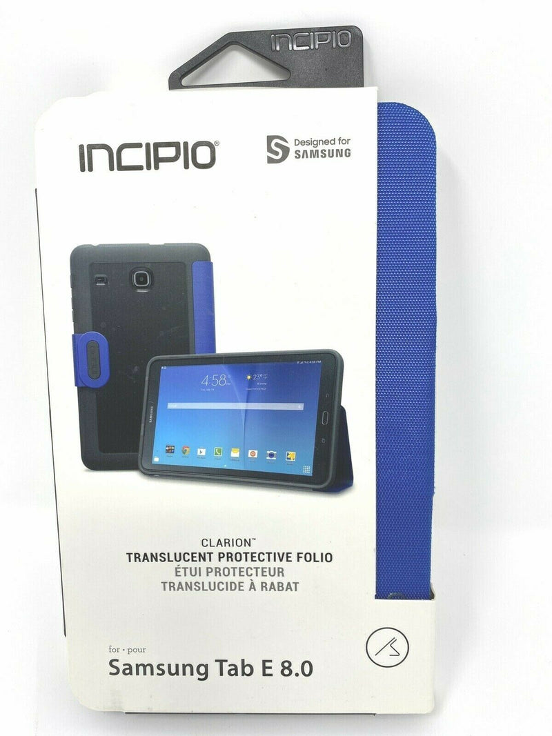 Incipio Clarion Folio Case for Samsung Galaxy Tab E 8" - Navy