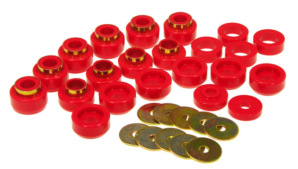 Prothane 87-96 fits Jeep Wrangler Body Mount - Red