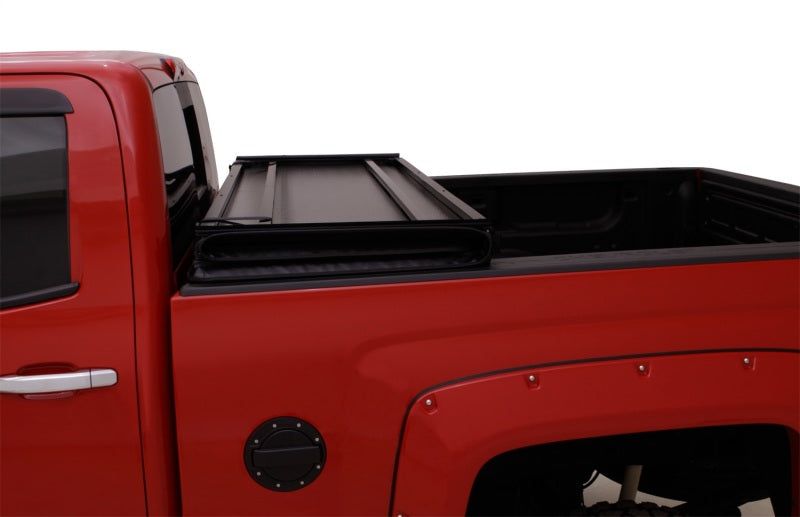 Lund 99-17 fits Ford F-250 Super Duty Styleside (6.8ft. Bed) Hard Fold Tonneau Cover - Black