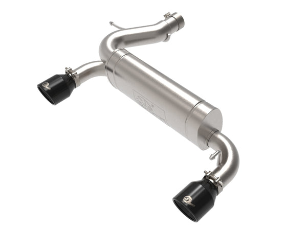 aFe Vulcan 3in 304 SS Axle-Back Exhaust 2021 fits Ford Bronco L4-2.3L (t)/V6-2.7L (tt) w/ Black Tips