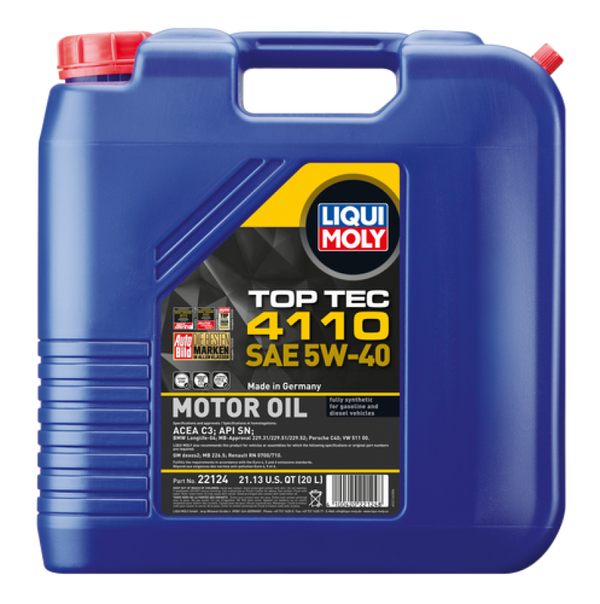 LIQUI MOLY 20L Top Tec 4110 Motor Oil 5W40