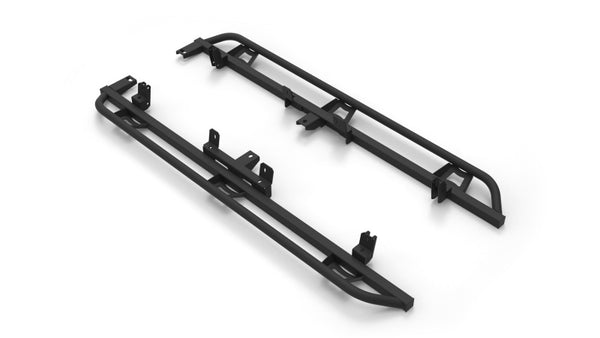 N-Fab Trail Slider Steps 15-20 fits Chevy/GMC Colorado/Canyon Crew Cab All Beds - SRW - Textured Black