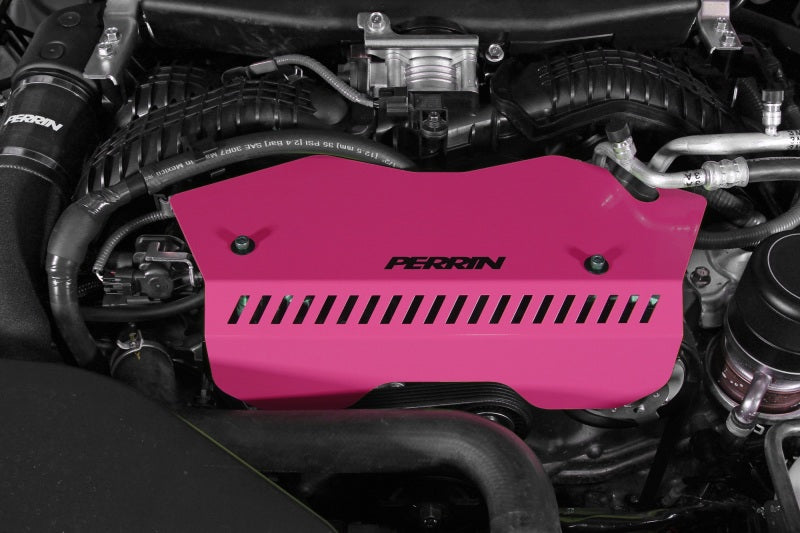 Perrin 2022+ fits Subaru fits WRX Pulley Cover - Hyper Pink