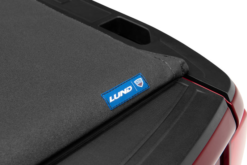 Lund 02-17 fits Dodge Ram 1500 Fleetside (6.4ft. Bed) Hard Fold Tonneau Cover - Black