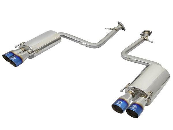 aFe Takeda 16-17 fits Lexus RC 200T 2.0L (t) 2in. SS Axle-Back Exhaust System w/Polished Blue Tips
