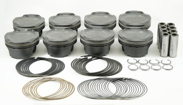 Mahle MS Piston Set fits Ford Coyote 314ci 3.701in Bore 3.650in Stroke 5.933in Rod .866 Pin -1cc 11CR