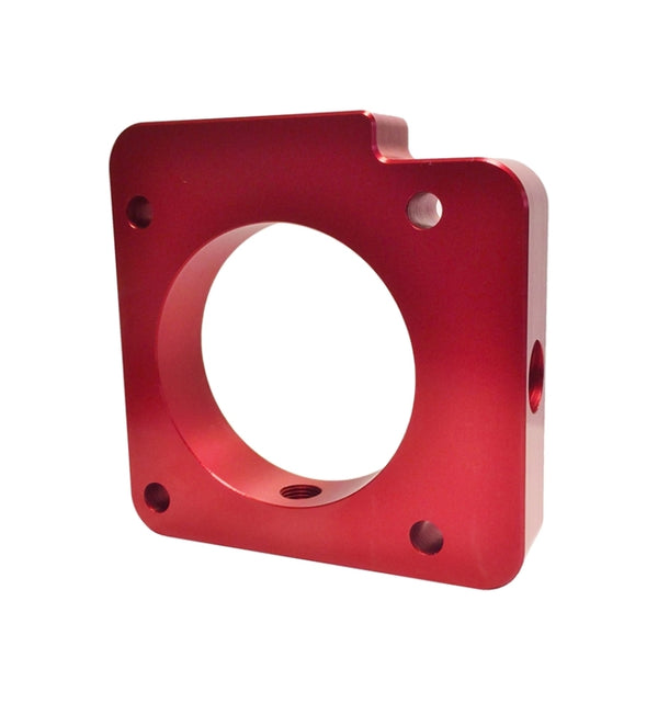 Torque Solution Throttle Body Spacer (Red) fits Subaru fits WRX 2006-2014 / fits STI2004-2015