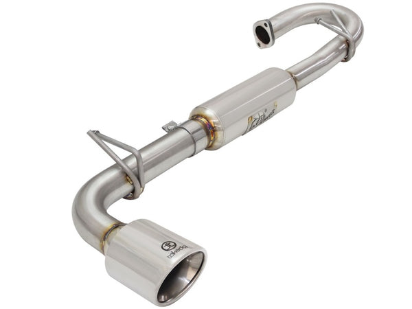 aFe 11-16 fits Scion TC L4-2.5L 304SS 2-1/4in to 2-1/2in Axle-Back Takeda Exhaust w/ Polished Tip