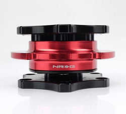 NRG Quick Release SFI SPEC 42.1 - Shinny Black Body / Red Shinny Ring