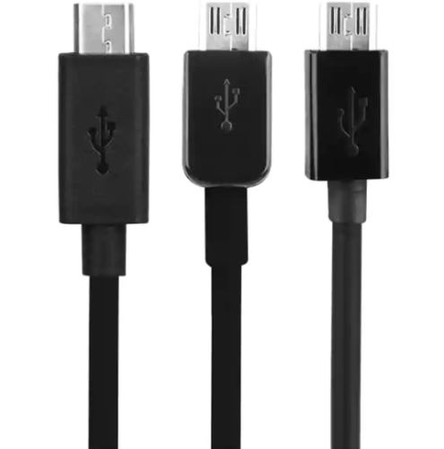 AT&T 9In/4Ft/6Ft Tri-Pack Black Micro USB Cable Bundle