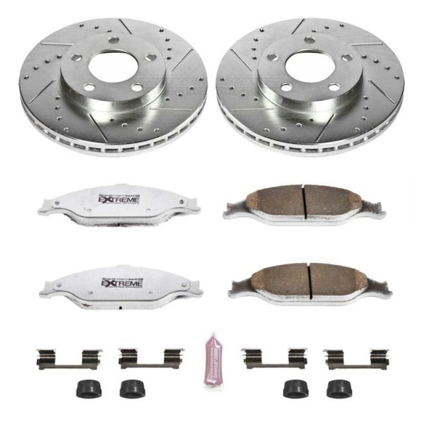 Power Stop 99-04 fits Ford Mustang Front Z26 Street Warrior Brake Kit