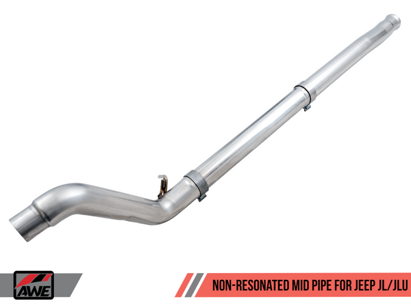 AWE Tuning 2018+ fits Jeep Wrangler JL/JLU 3.6L Non-Resonated Mid Pipe