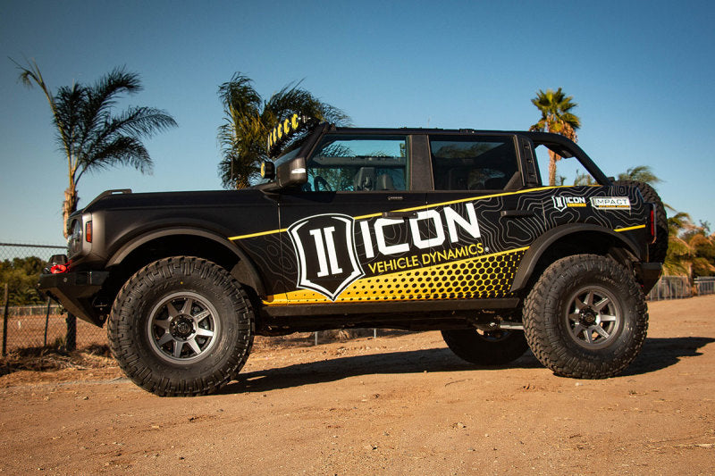 ICON 21+ fits Ford Bronco Tubular Rear Track Bar Kit - Adjustable