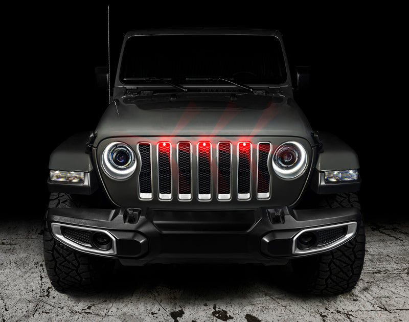 Oracle Pre-Runner Style LED Grille Kit for fits Jeep Wrangler JL - Red