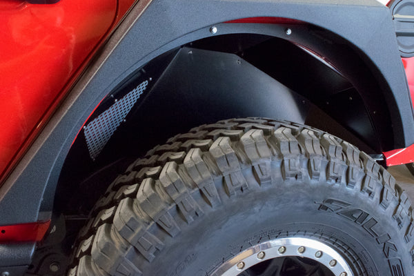 DV8 Offroad 2018+ fits Jeep Wrangler JL Rear Inner Fenders - Black