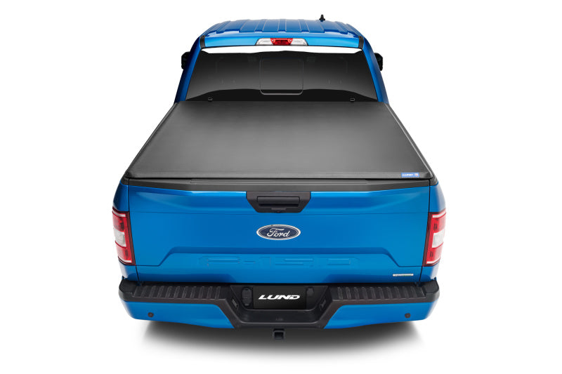 Lund 15-18 fits Ford F-150 Styleside (6.5ft. Bed) Hard Fold Tonneau Cover - Black