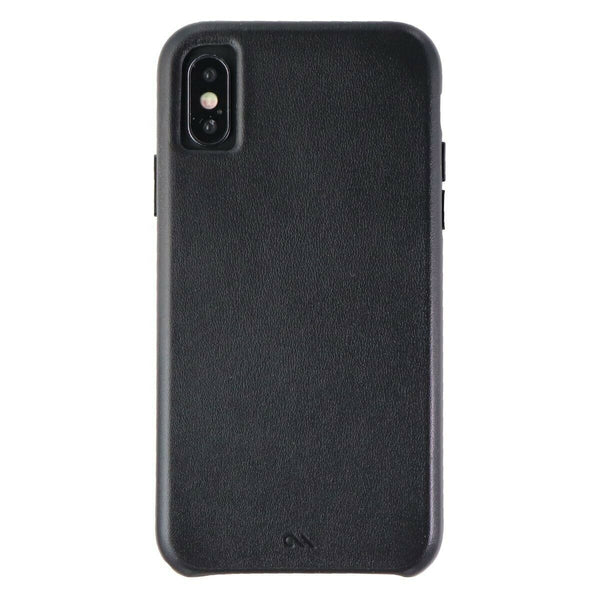Case-Mate Barely There Genuine Leather Hard Case for Apple iPhone XS / X - Black