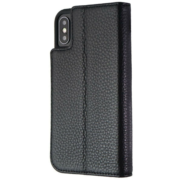 Case-Mate Wallet Folio Case for Apple iPhone XS / X - Loose Black Leather