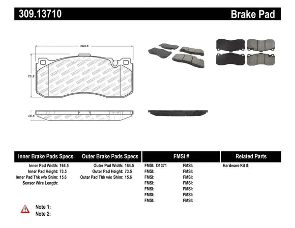 StopTech Performance 08-09 fits BMW 128i/135i Coupe Front Brake Pads