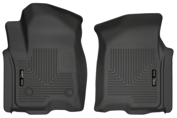Husky Liners 2019 fits Chevrolet Silverado 1500 Crew Cab WeatherBeater Black Front Floor Liners