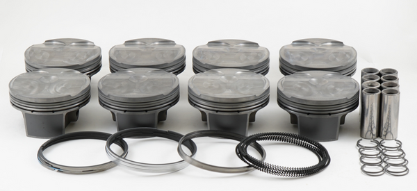Mahle MS Piston Set of 8 fits Ford 5.2L Voodoo 315cid 3.710in Bore 3.661 Stk 5.9 Rod .827 Pin 7.8cc 12CR