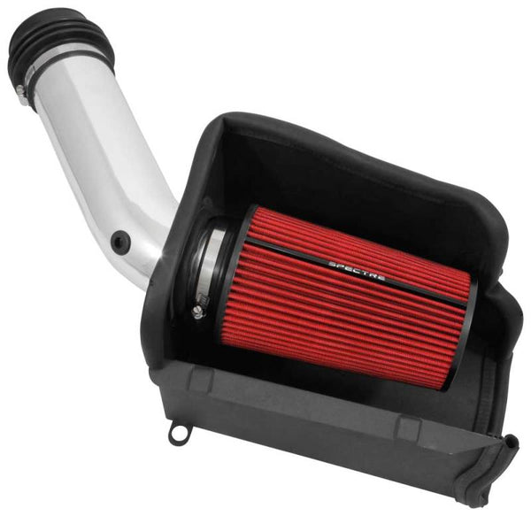 Spectre 94-97 fits Ford SD 7.3L DSL Air Intake Kit - Polished w/Red Filter