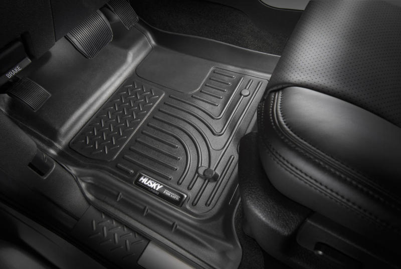 Husky Liners 2019 fits Ford Ranger SuperCrew Cab & SuperCab WeatherBeater Black Floor Liners