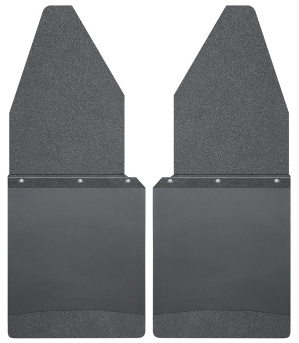 Husky Liners fits Ford 88-16 F-150/88-99 F-250 12in W Black Top & Weight Kick Back Front Mud Flaps