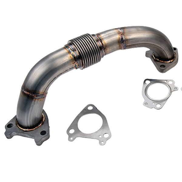 Wehrli 01-16 fits Chevrolet 6.6L Duramax 2in Stainless Driver Side Up Pipe w/Gaskets (Single/Twin Turbo)
