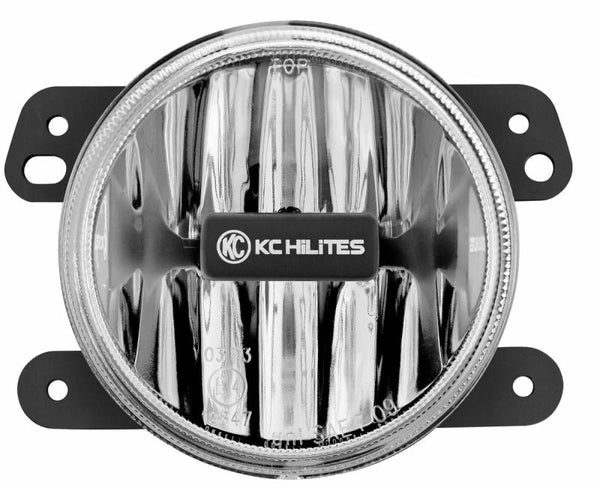 KC HiLiTES 10-18 fits Jeep JK 4in. Gravity G4 LED Light 10w SAE/ECE Clear Fog Beam (Single)