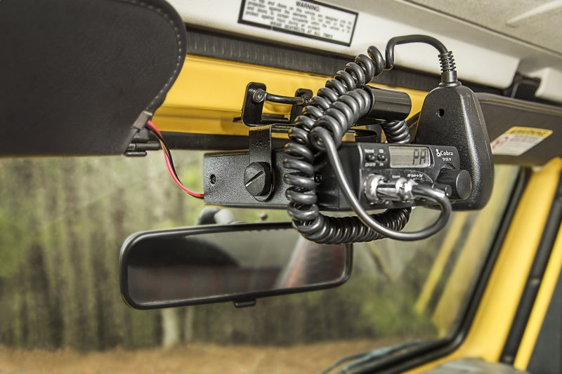 Rugged Ridge CB Radio Mount Windshield 97-02 fits Jeep Wrangler TJ